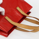 LOUIS VUITTON Monogram Vernis Reade PM Hand Bag Red Rouge M91088 LV Auth 172005-6