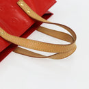 LOUIS VUITTON Monogram Vernis Reade PM Hand Bag Red Rouge M91088 LV Auth 172005-7