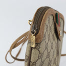 GUCCI GG Supreme Web Sherry Line Bag PVC Beige Gold 68 02 047 Auth 172006-16