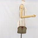 GUCCI GG Supreme Web Sherry Line Bag PVC Beige Gold 68 02 047 Auth 172006-23