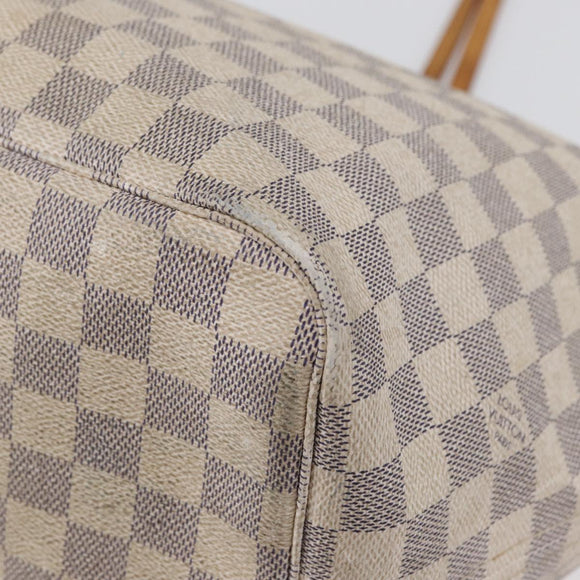 LOUIS VUITTON Damier Azur Neverfull GM Tote Bag N41360 LV Auth 172011A