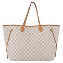 LOUIS VUITTON Damier Azur Neverfull GM Tote Bag N41360 LV Auth 172011A-13