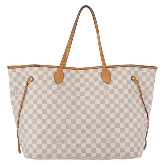 LOUIS VUITTON Damier Azur Neverfull GM Tote Bag N41360 LV Auth 172011A