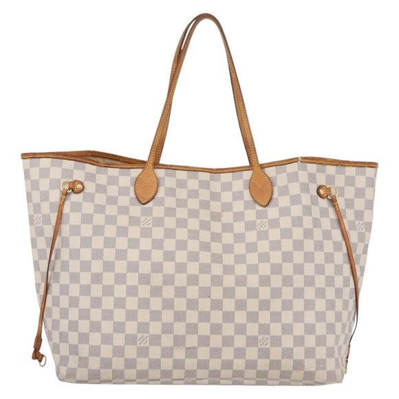 LOUIS VUITTON Damier Azur Neverfull GM Tote Bag N41360 LV Auth 172011A