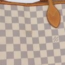 LOUIS VUITTON Damier Azur Neverfull GM Tote Bag N41360 LV Auth 172011A-3