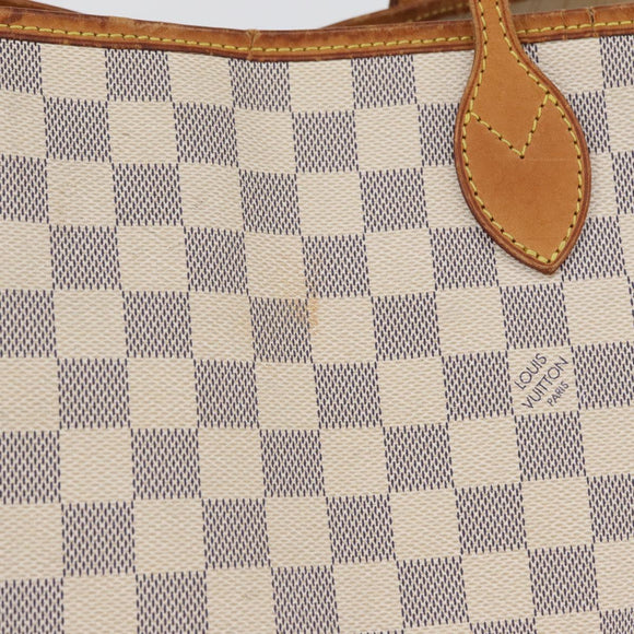LOUIS VUITTON Damier Azur Neverfull GM Tote Bag N41360 LV Auth 172011A