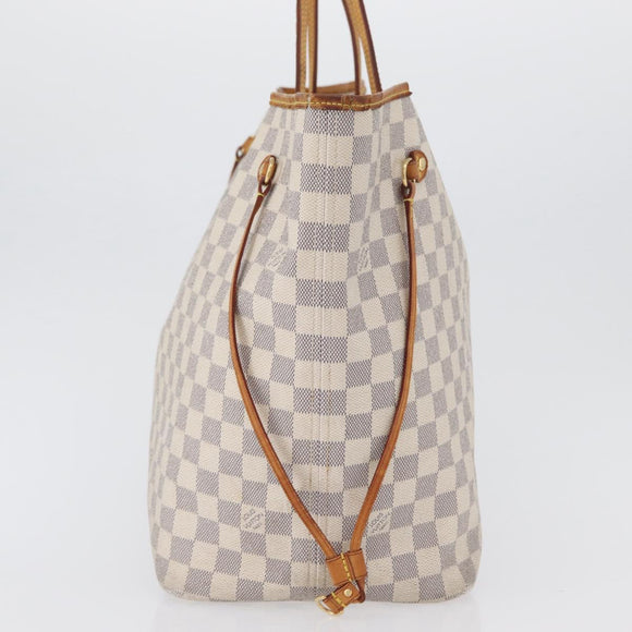 LOUIS VUITTON Damier Azur Neverfull GM Tote Bag N41360 LV Auth 172011A