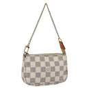 LOUIS VUITTON Damier Azur Mini Pochette Accessoires Etui N63005 Auth 172013A-1