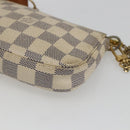 LOUIS VUITTON Damier Azur Mini Pochette Accessoires Etui N63005 Auth 172013A-16