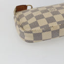 LOUIS VUITTON Damier Azur Mini Pochette Accessoires Etui N63005 Auth 172013A-17