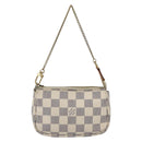 LOUIS VUITTON Damier Azur Mini Pochette Accessoires Etui N63005 Auth 172013A-13