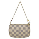 LOUIS VUITTON Damier Azur Mini Pochette Accessoires Etui N63005 Auth 172013A-2