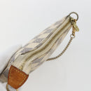 LOUIS VUITTON Damier Azur Mini Pochette Accessoires Etui N63005 Auth 172013A-6