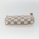 LOUIS VUITTON Damier Azur Mini Pochette Accessoires Etui N63005 Auth 172013A-5