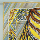 HERMES Carre 90 Scarf ""LE CHAT CARRE"" Silk Beige Auth 172015SAM-2
