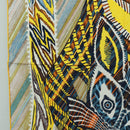 HERMES Carre 90 Scarf ""LE CHAT CARRE"" Silk Beige Auth 172015SAM-5