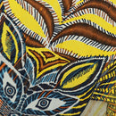 HERMES Carre 90 Scarf ""LE CHAT CARRE"" Silk Beige Auth 172015SAM-6