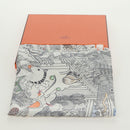 HERMES Carre 90 Scarf ""Animapolis"" Silk White Auth 172016SAM-12