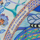 HERMES Carre 90 Scarf ""Duo Cosmique"" Silk Pink Auth 172020SAM-13