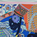 HERMES Carre 90 Scarf ""Duo Cosmique"" Silk Pink Auth 172020SAM-3