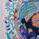 HERMES Carre 90 Scarf ""Duo Cosmique"" Silk Pink Auth 172020SAM-5