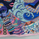 HERMES Carre 90 Scarf ""Duo Cosmique"" Silk Pink Auth 172020SAM-9