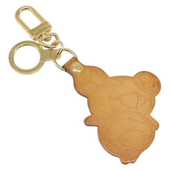 LOUIS VUITTON Takashi Murakami Porte Cles Panda Charm Leer M62637 Auth 172023