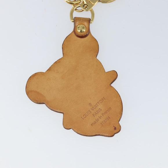 LOUIS VUITTON Takashi Murakami Porte Cles Panda Charm Leer M62637 Auth 172023