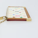 LOUIS VUITTON Monogram Multicolor Pochette Cles Purse White M92655 Auth 172025-4