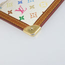 LOUIS VUITTON Monogram Multicolor Pochette Cles Purse White M92655 Auth 172025-14