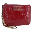 LOUIS VUITTON Vernis Pochette Cle NM Coin Purse Rose Andian M93637 Auth 172026-1