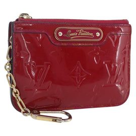 LOUIS VUITTON Vernis Pochette Cle NM Coin Purse Rose Andian M93637 Auth 172026