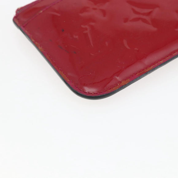 LOUIS VUITTON Vernis Pochette Cle NM Coin Purse Rose Andian M93637 Auth 172026
