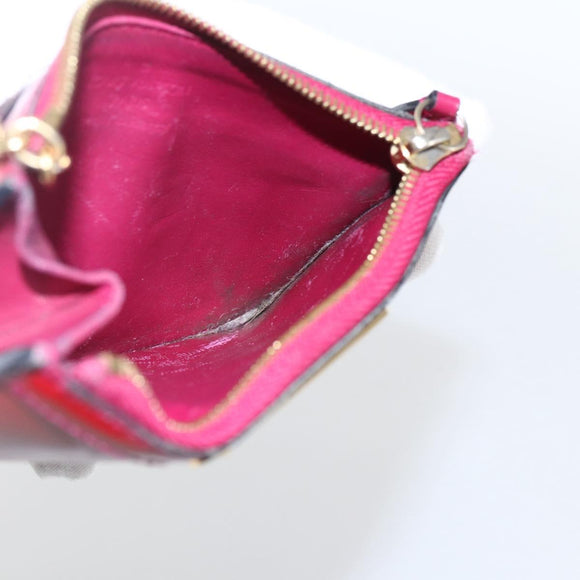 LOUIS VUITTON Vernis Pochette Cle NM Coin Purse Rose Andian M93637 Auth 172026