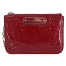 LOUIS VUITTON Vernis Pochette Cle NM Coin Purse Rose Andian M93637 Auth 172026-2