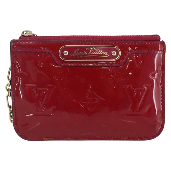 LOUIS VUITTON Vernis Pochette Cle NM Coin Purse Rose Andian M93637 Auth 172026