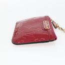 LOUIS VUITTON Vernis Pochette Cle NM Coin Purse Rose Andian M93637 Auth 172026-5