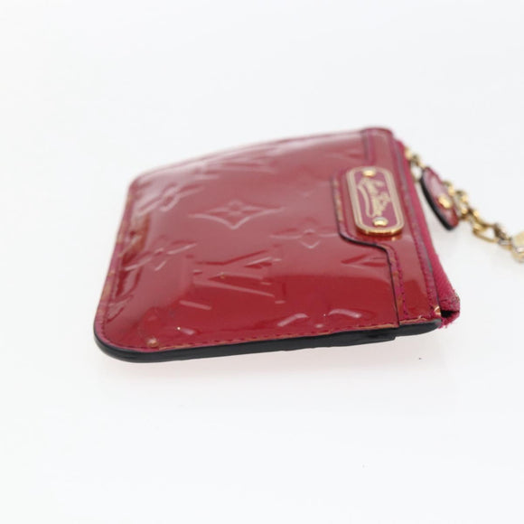 LOUIS VUITTON Vernis Pochette Cle NM Coin Purse Rose Andian M93637 Auth 172026