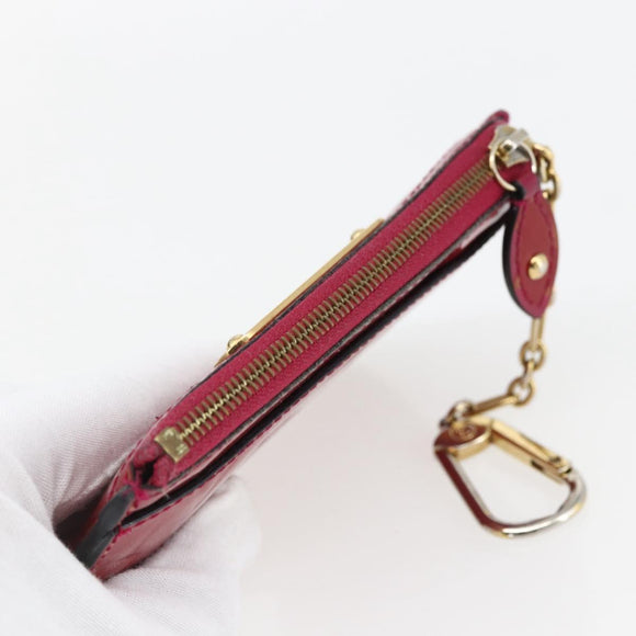 LOUIS VUITTON Vernis Pochette Cle NM Coin Purse Rose Andian M93637 Auth 172026