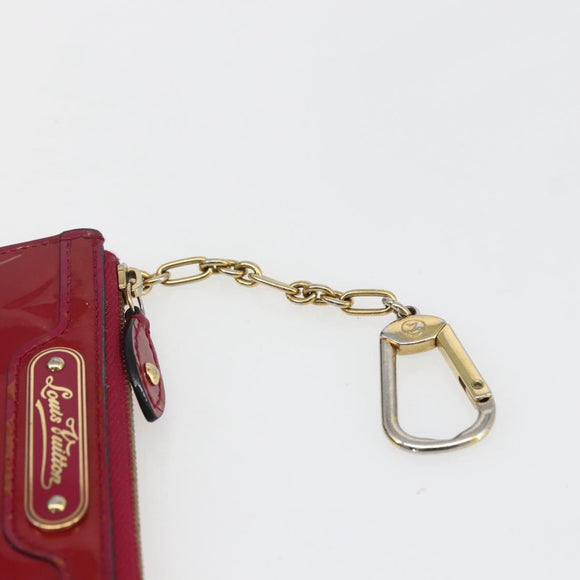 LOUIS VUITTON Vernis Pochette Cle NM Coin Purse Rose Andian M93637 Auth 172026