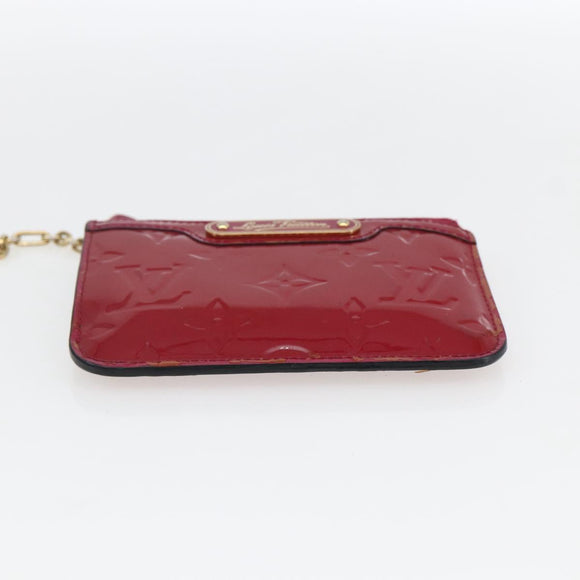 LOUIS VUITTON Vernis Pochette Cle NM Coin Purse Rose Andian M93637 Auth 172026