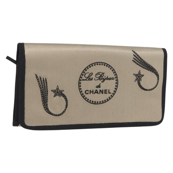 CHANEL Sieradenzakje Satijn Goud CC Auth 172027