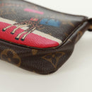 LOUIS VUITTON Monogram Giraffe Mini Pochette Accessoires M62087 LV Auth 172028M-15
