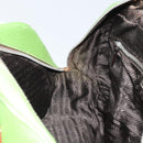 PRADA Hand Bag Leather Silver Light green Auth 172031-21