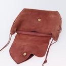 GUCCI Shoulder Bag Suede Pink Gold 95107 Auth 172039-15