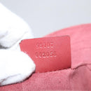 GUCCI Shoulder Bag Suede Pink Gold 95107 Auth 172039-21