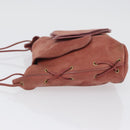 GUCCI Shoulder Bag Suede Pink Gold 95107 Auth 172039-5