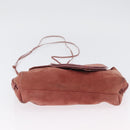 GUCCI Shoulder Bag Suede Pink Gold 95107 Auth 172039-9