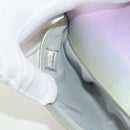 CHANEL Chain Shoulder Pouch Matelasse Leather Purple Silver CC Auth 172041SAM-24