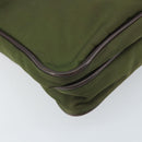 PRADA Shoulder Bag Nylon Khaki Silver Auth 172042-15